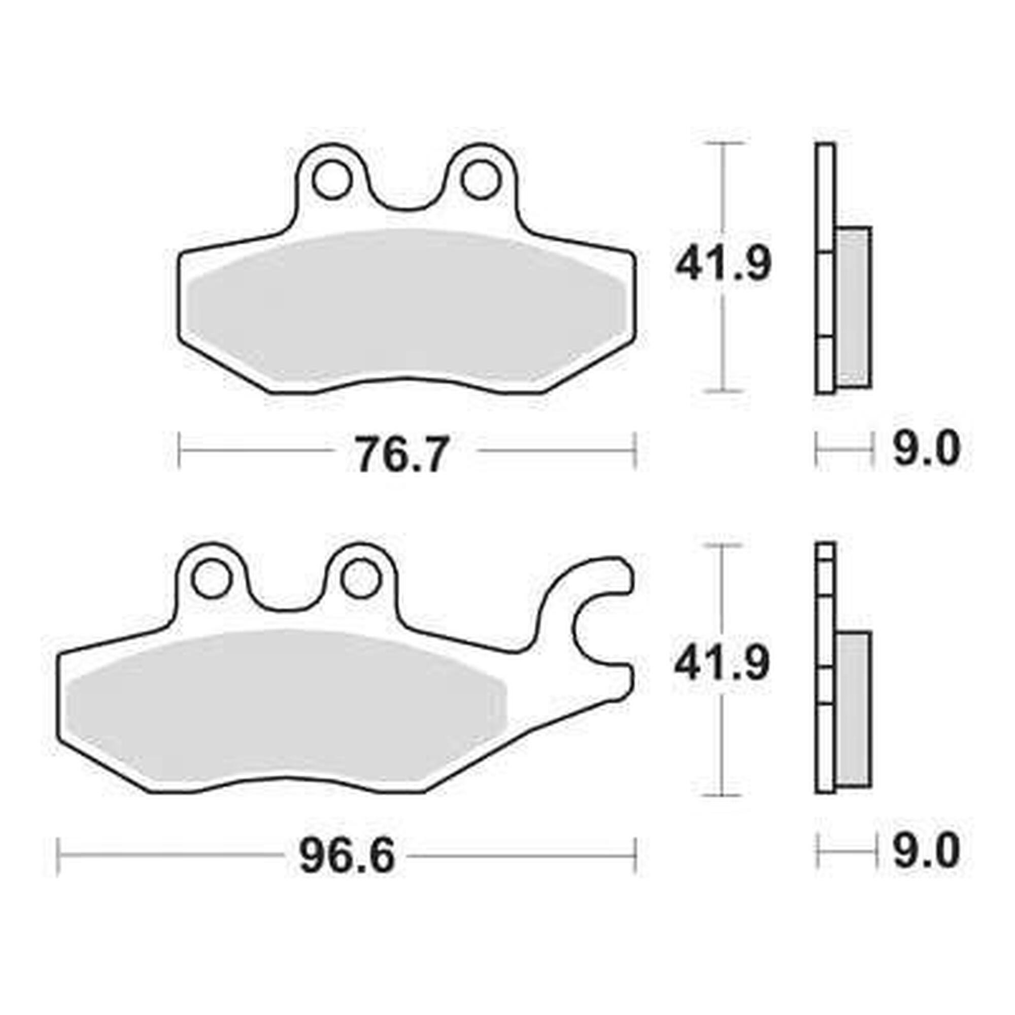 TRW‑Lucas MCB 771 klocki hamulcowe spiekane zestaw