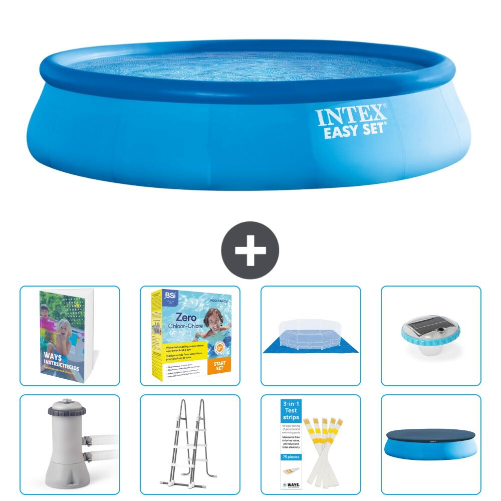 INTEX Basen Easy Set Okrągły - 457x107 cm - 9-częściowy S526