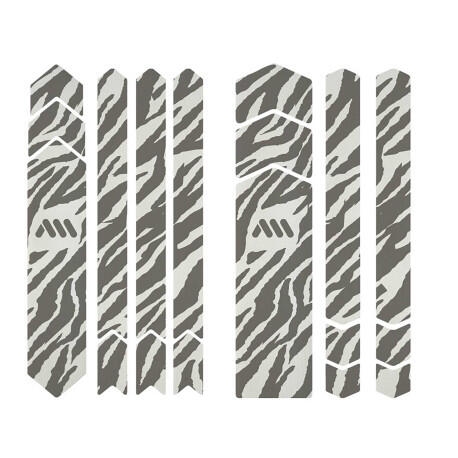 Zestaw ochronny ramy - PEŁNY 18 elementów - Zebra grey