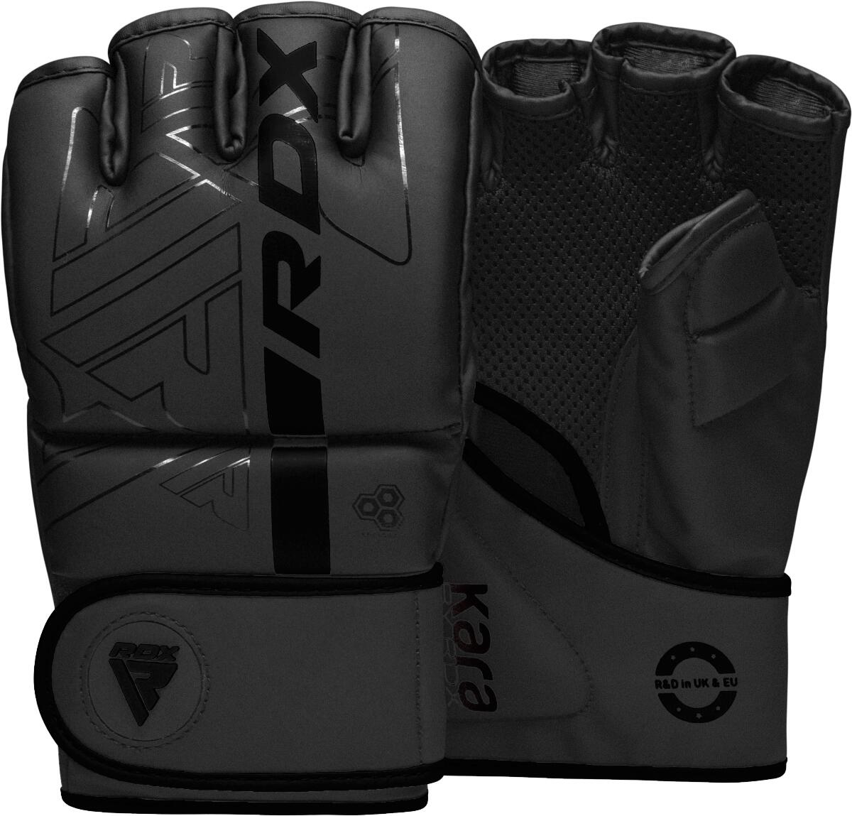 Rękawice grapplingowe F6 Kara MMA - Czarny - Rozmiar L