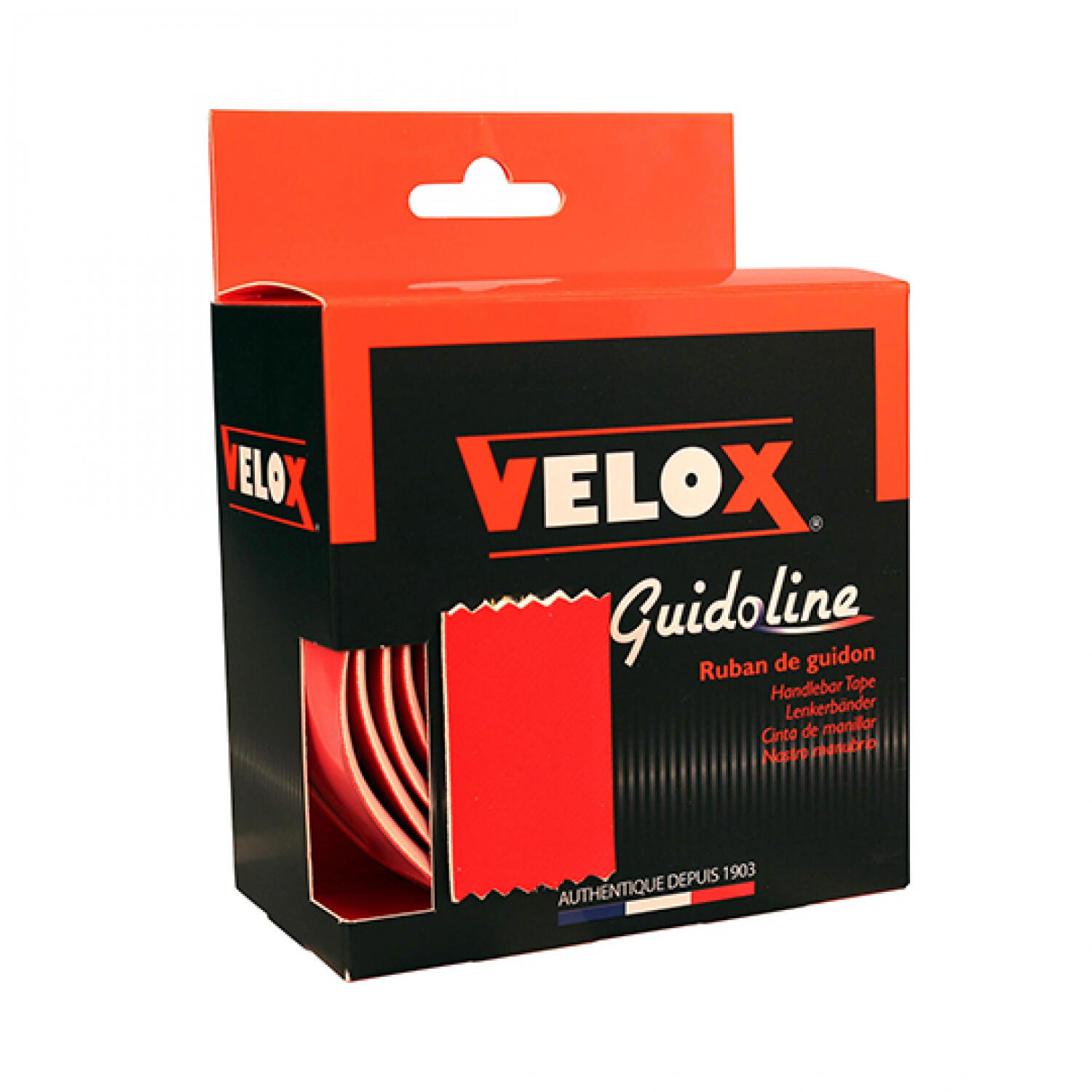 Velox taśma na kierownicę Ultra Grip 2.5 czerwona (2 szt.)