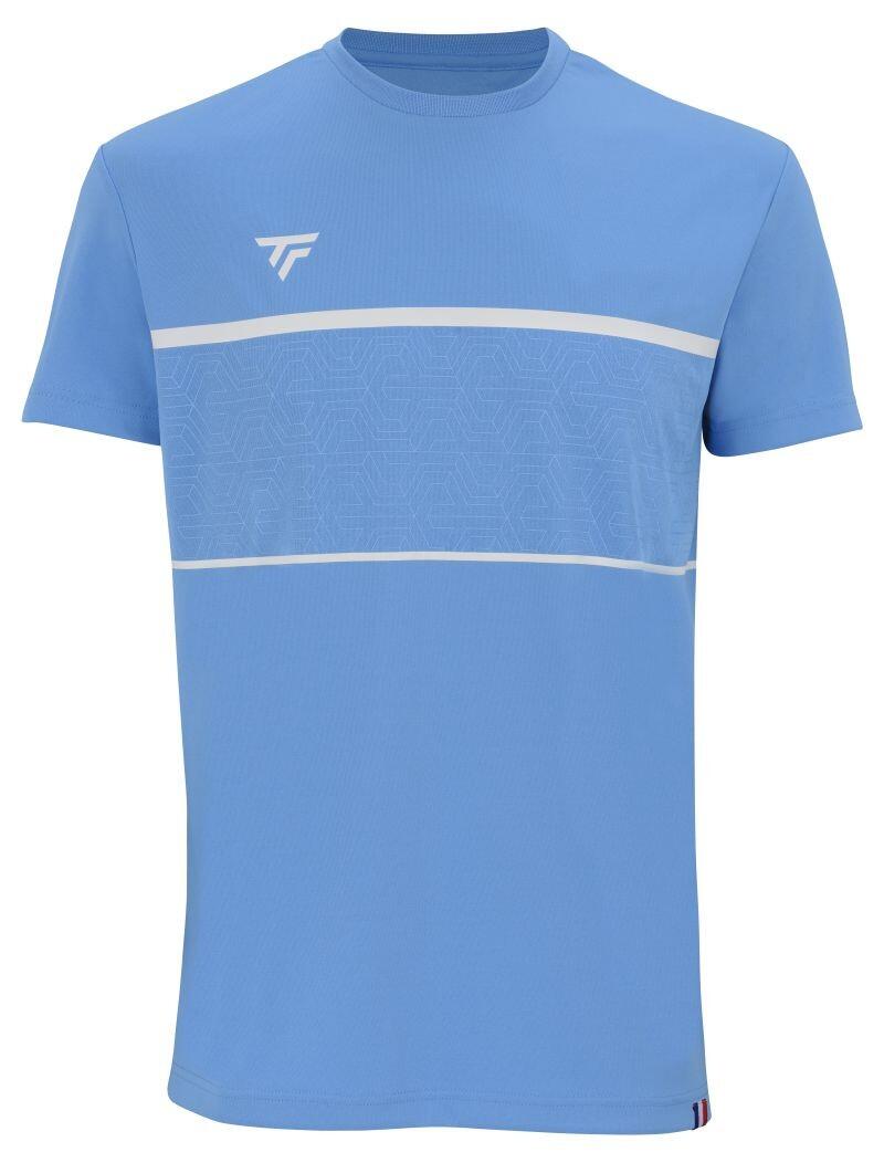 Koszulka tenisowa męska z krótkim rekawem Tecnifibre Team Tech Tee azur