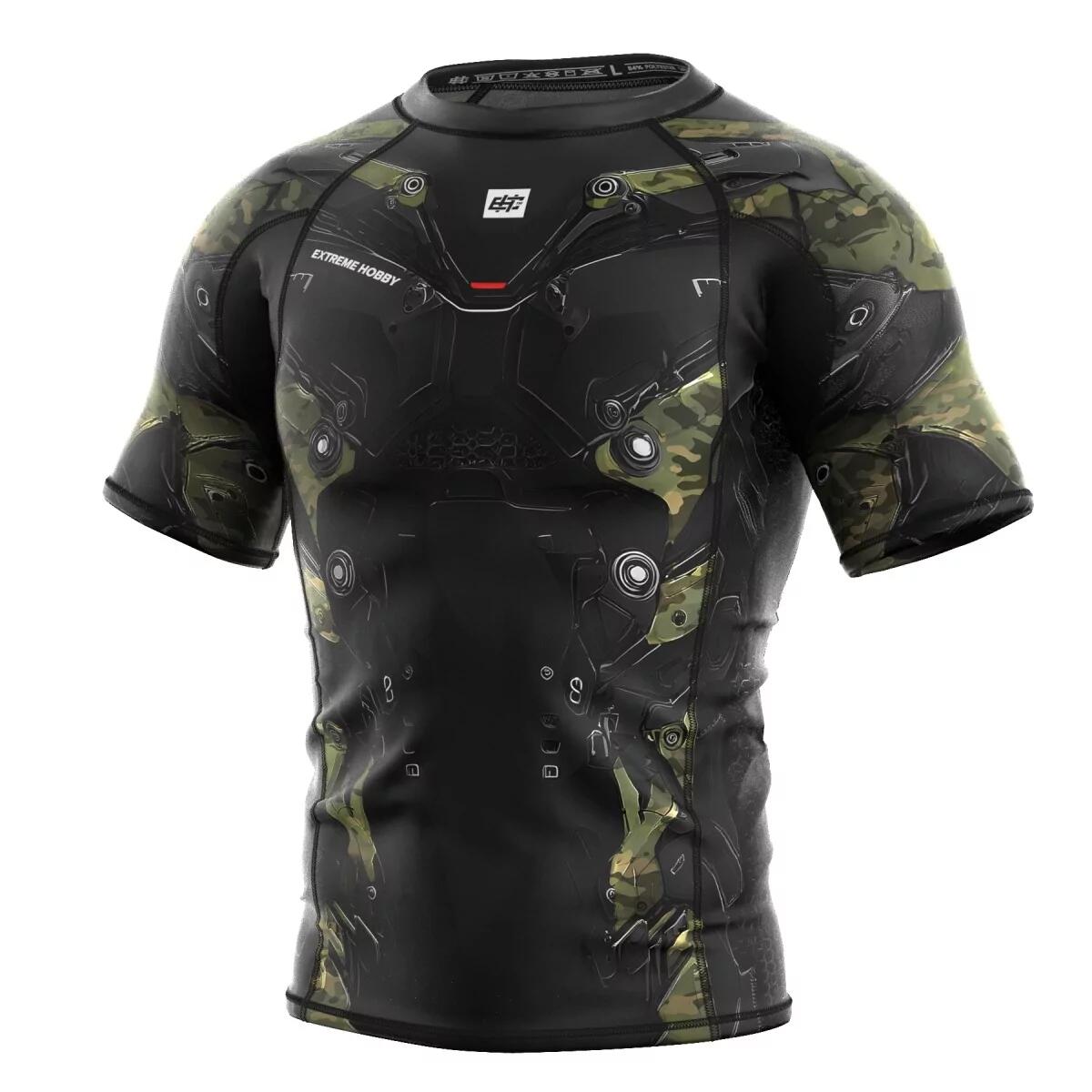 Koszulka Męska Rashguard MMA na Siłownię EXTREME HOBBY IRON FORCE