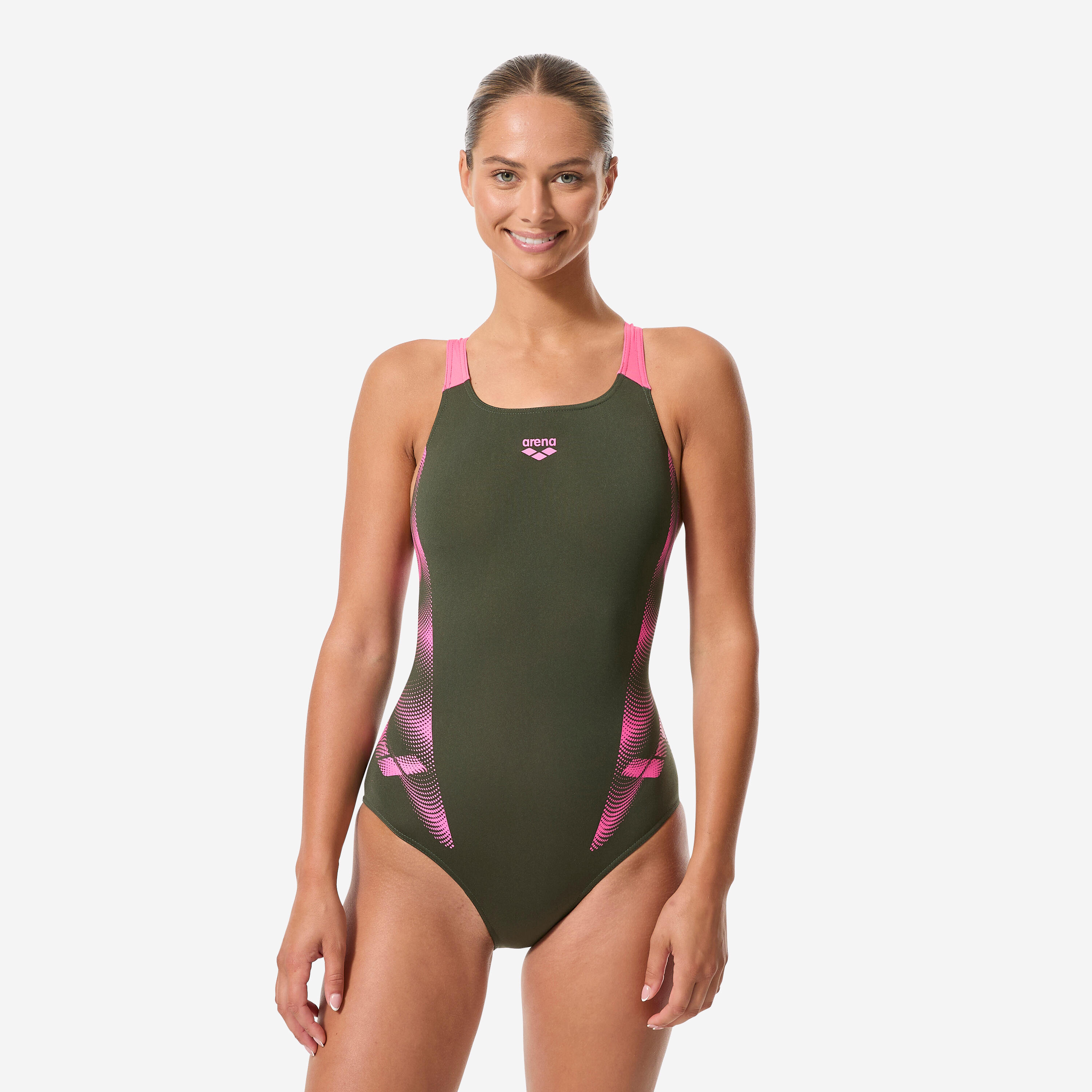 Strój jednoczęściowy pływacki damski Arena Swimpro Dark