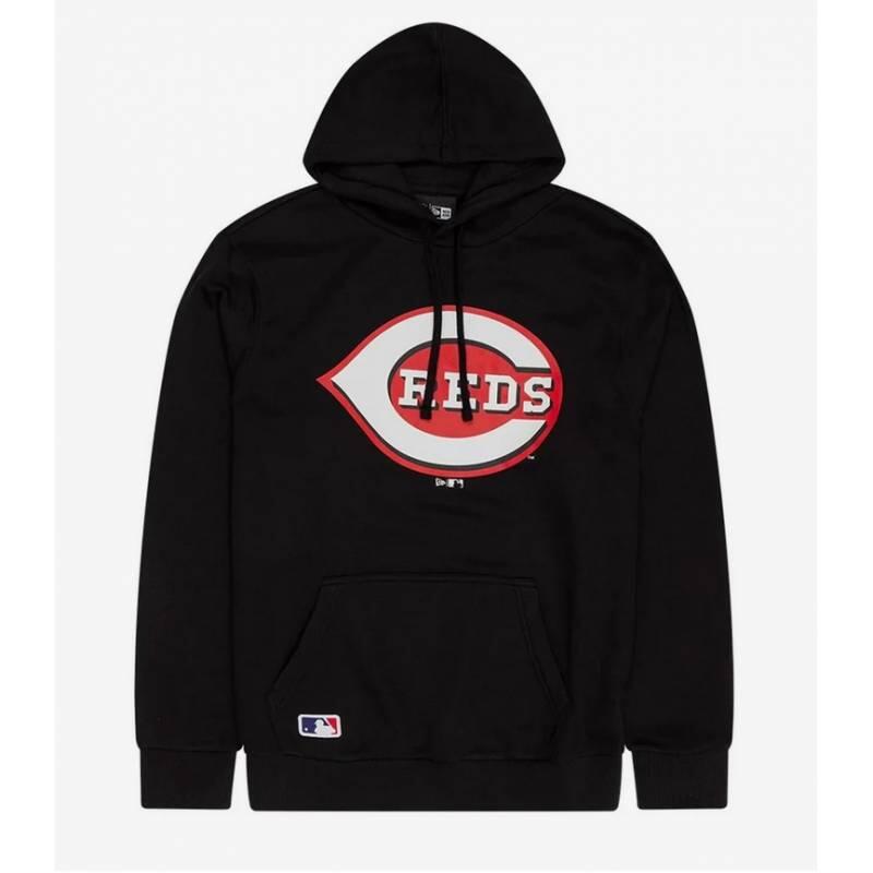 Sweat à capuche MLB Cincinnati Reds New Era Noir