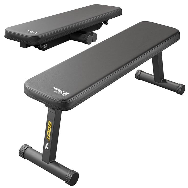 Ławka treningowa prosta do ćwiczeń Trex Sport TX-100B składana do 120kg