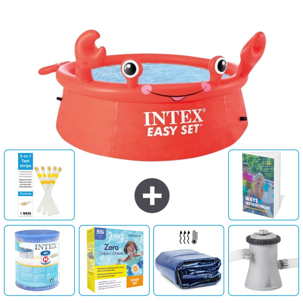 INTEX Basen Easy Set Okrągły - Krab - 183x51 cm - 7-częściowy S50