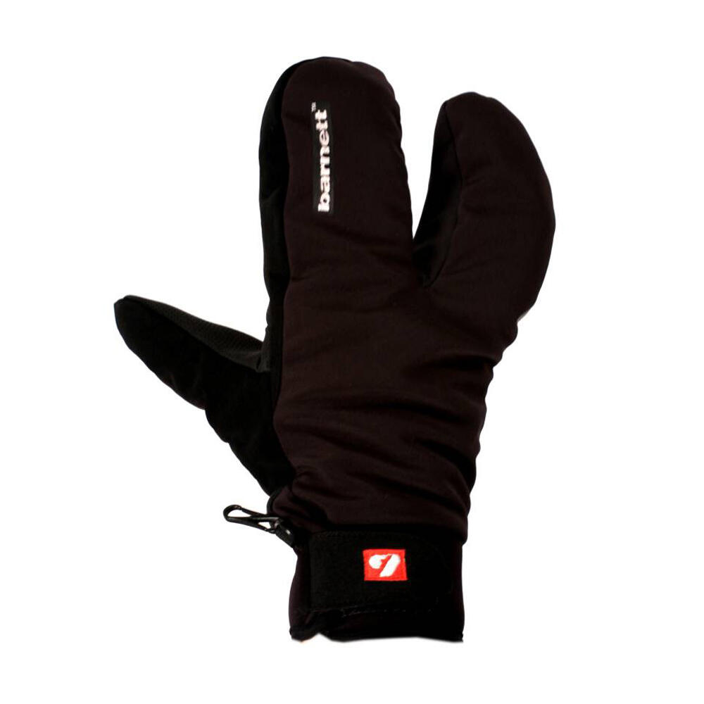 Rękawice 3-palcowe zimowe i narciarskie typu softshell NBG-09 Czarne