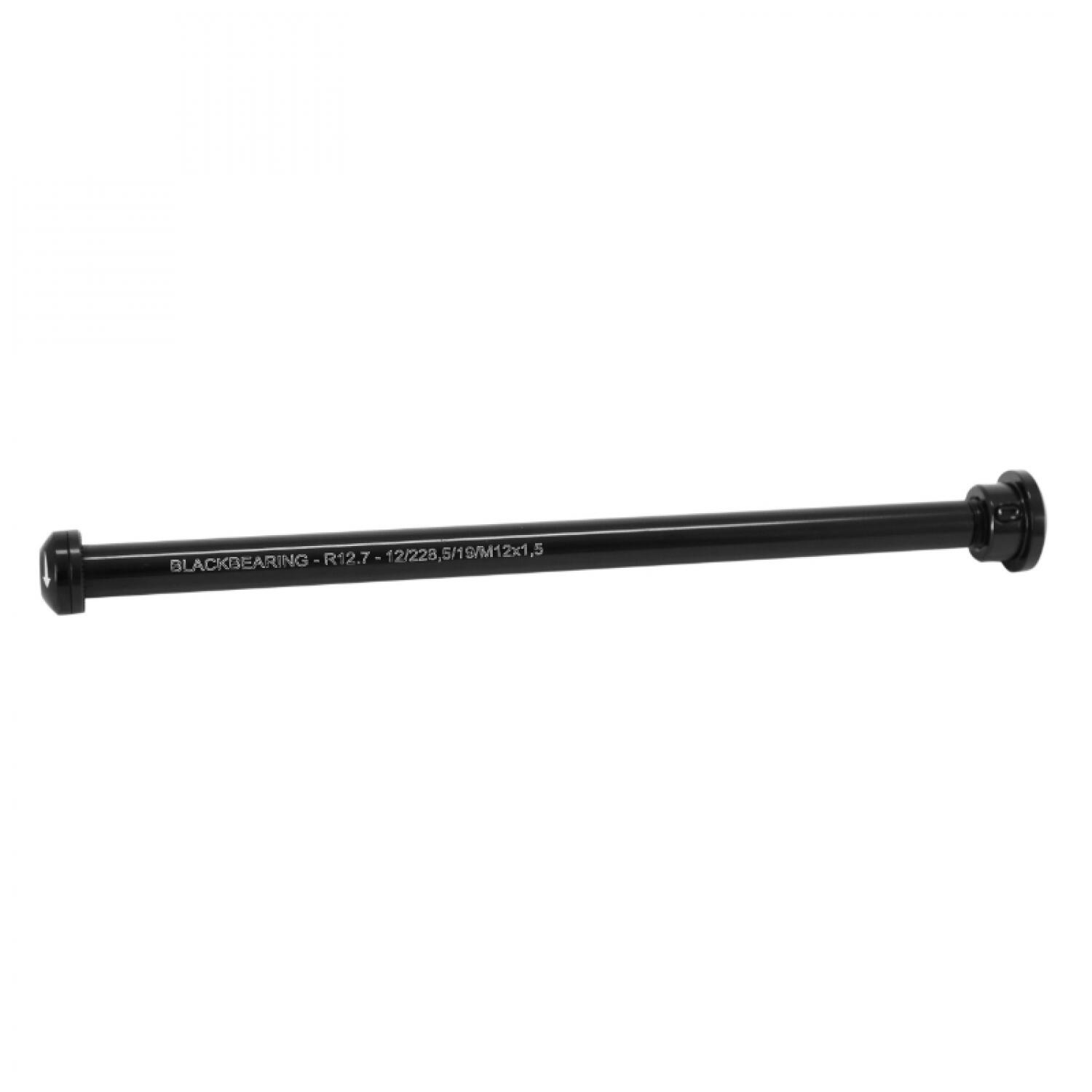 Oś koła Black Bearing 12 mm - 228,5 - M12x1,5 - 19 mm - R12.7