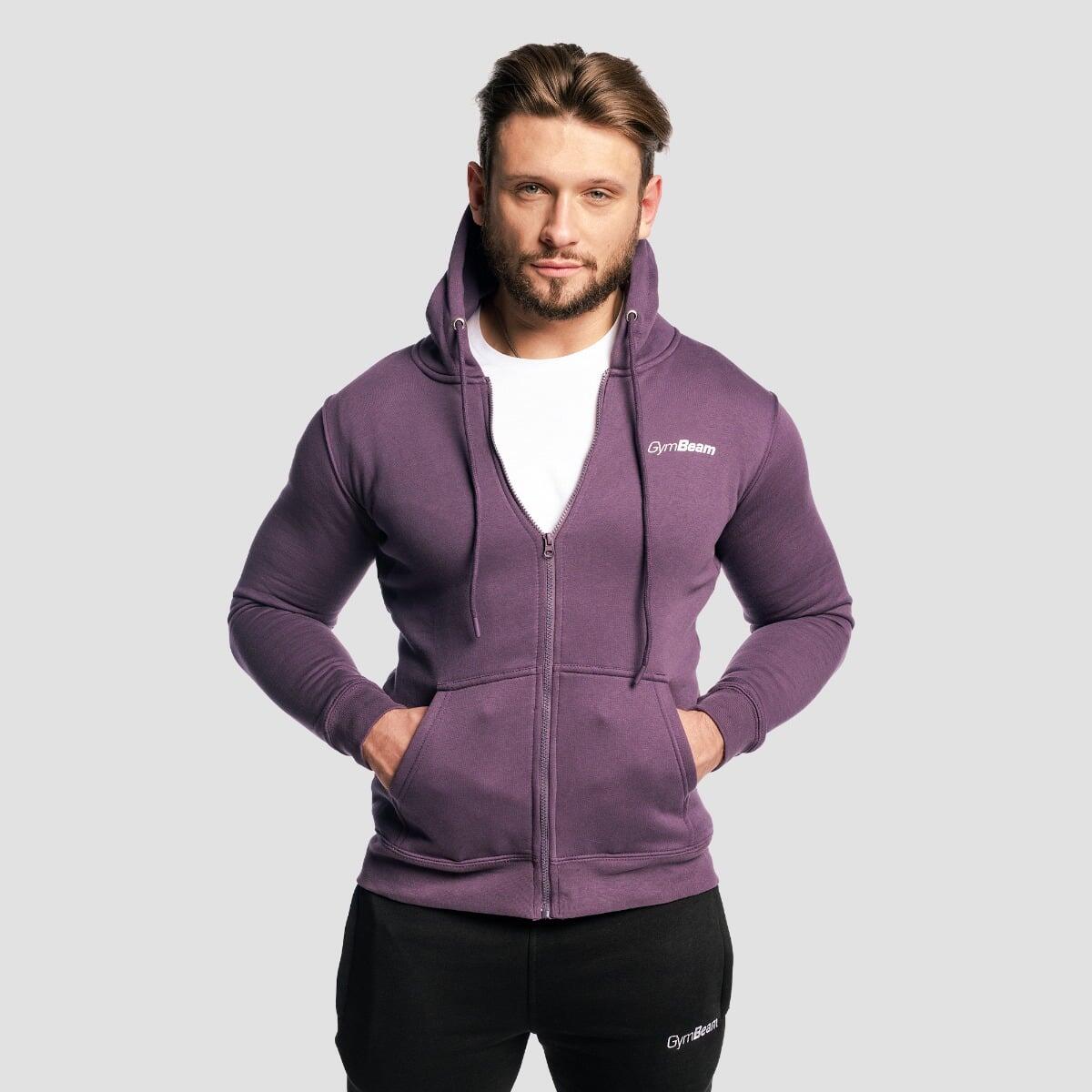 Bluza męska fitness z kapturem i zamkiem Zipper Obsidian