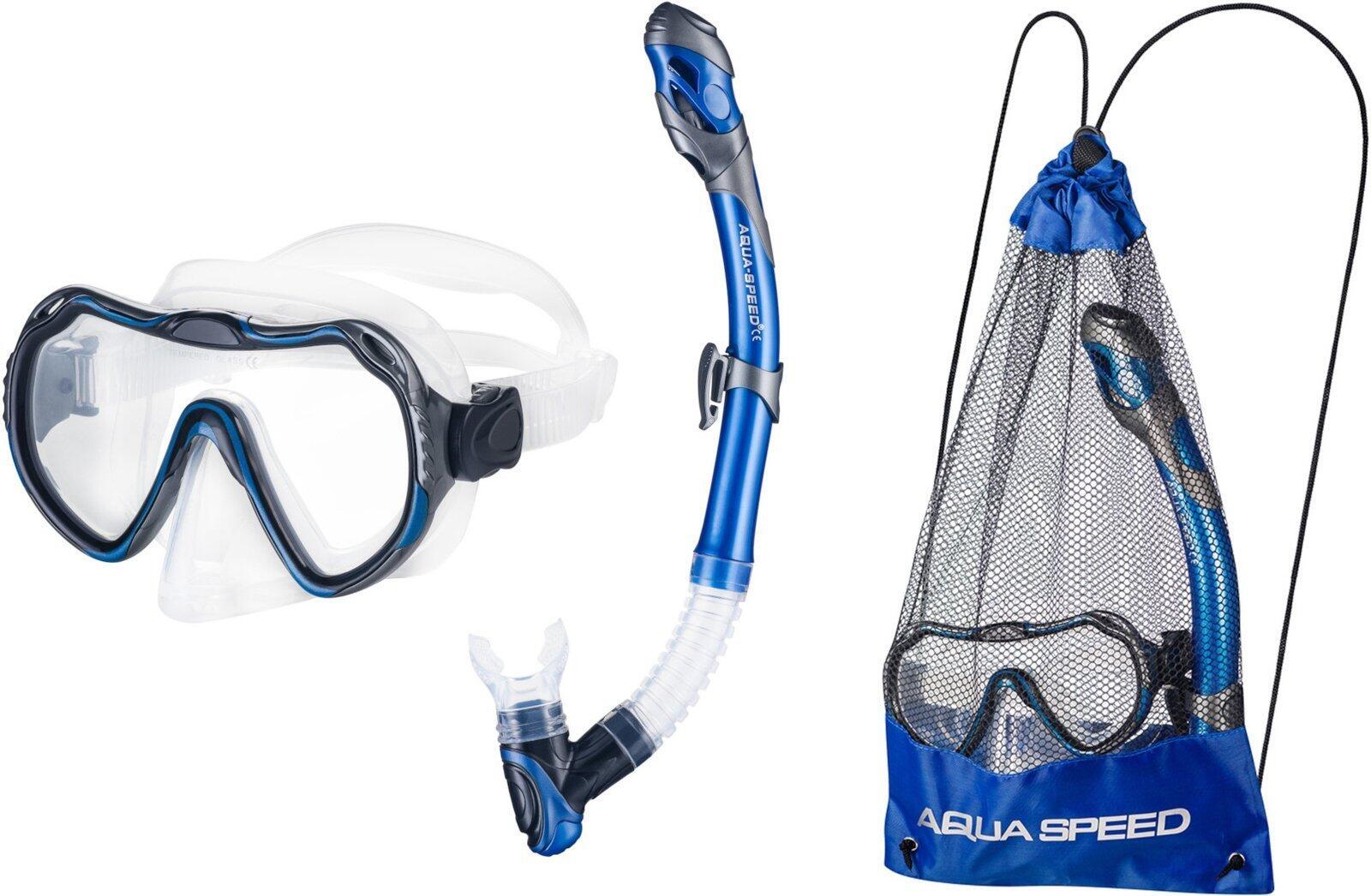 Zestaw do snorkelingu dla dorosłych Aqua Speed Java Elba + worek
