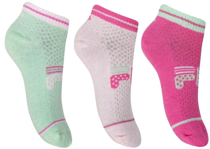 Fila Socks 3-pak Jr Girl Quarter Lipstick Mix 35-38