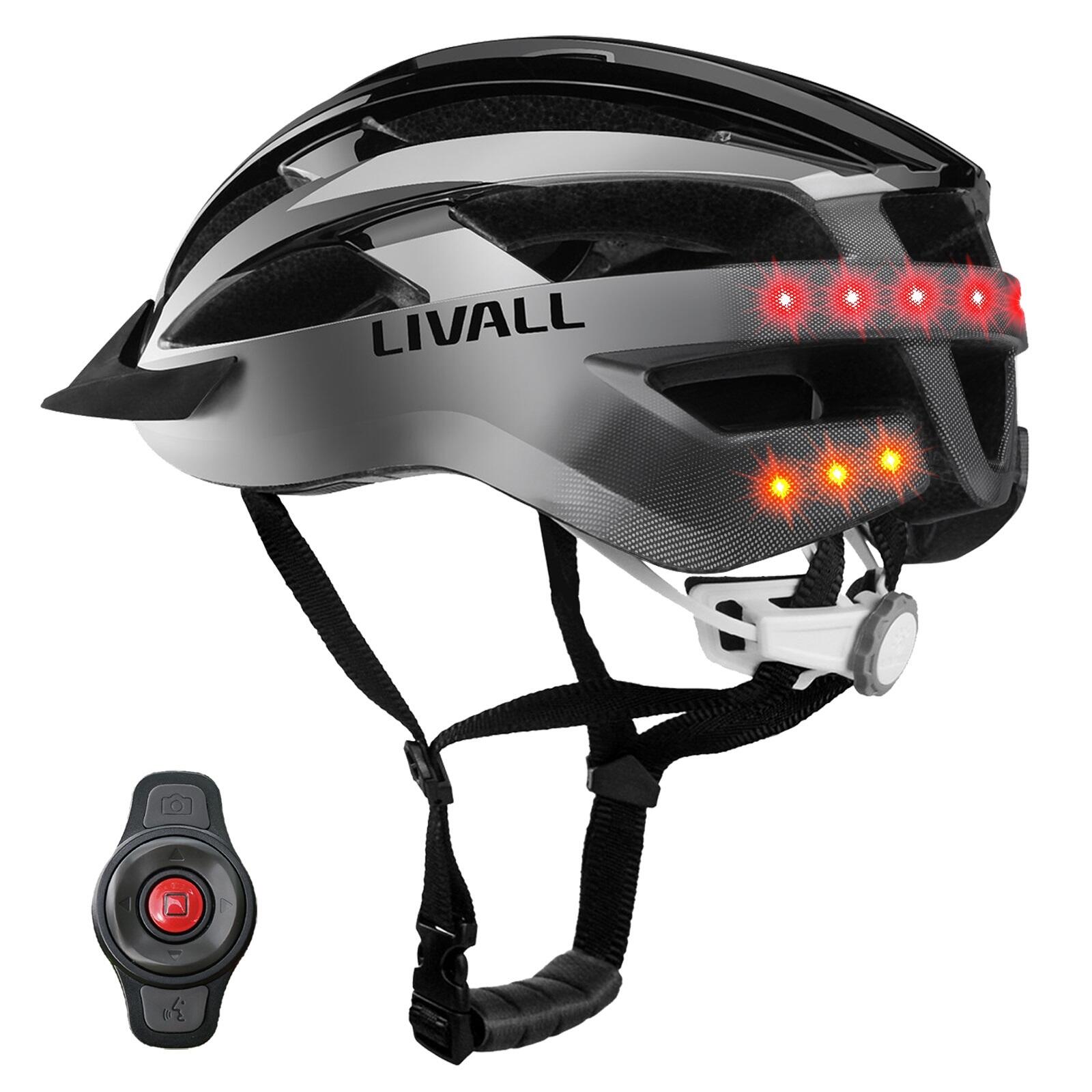 Smart kask rowerowy Szary Livall MT1 Neo V2