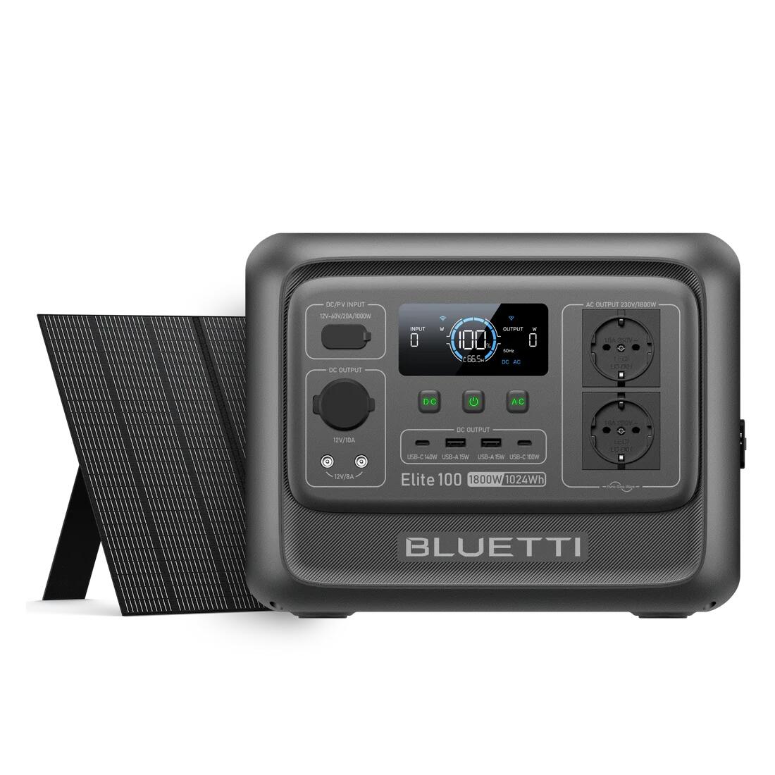 Elite 100 V2 generator solarny 1024Wh z panelem 350W na camping i kamper