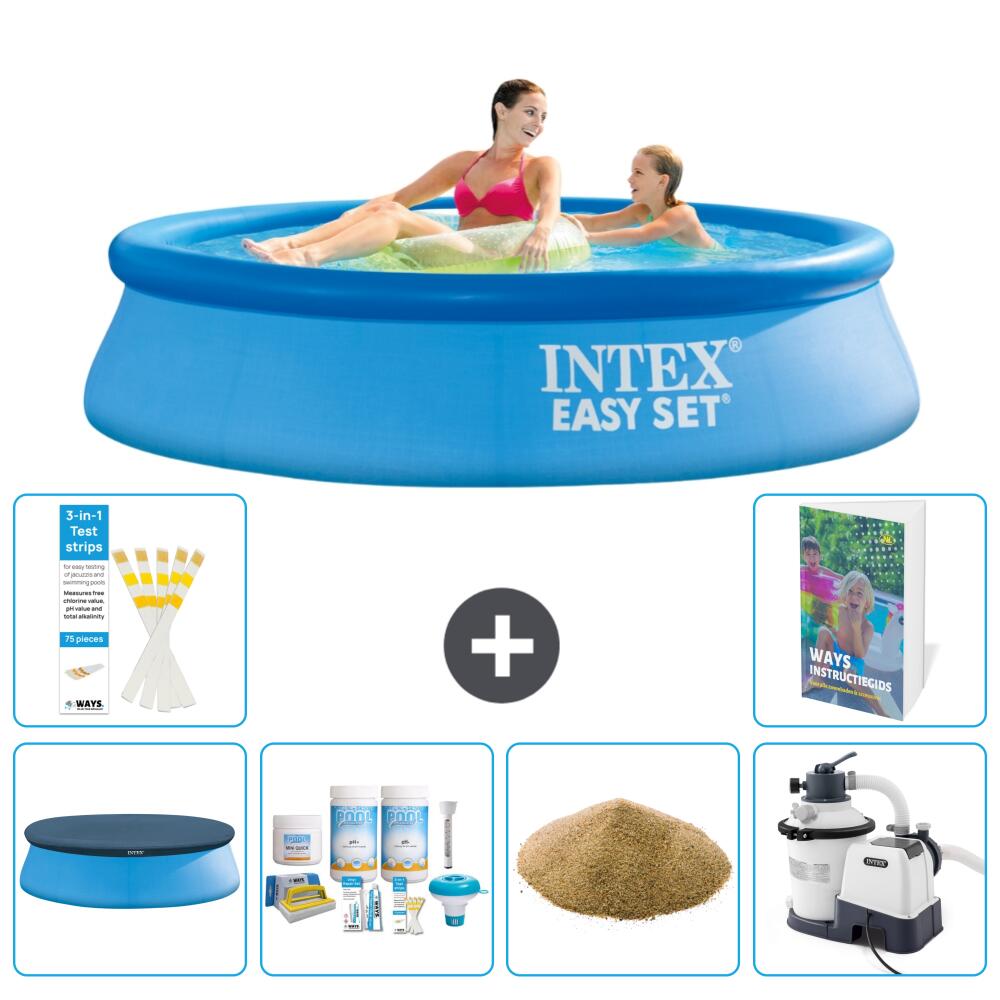 INTEX Basen Easy Set Okrągły - 244x61 cm - 7-częściowy S47