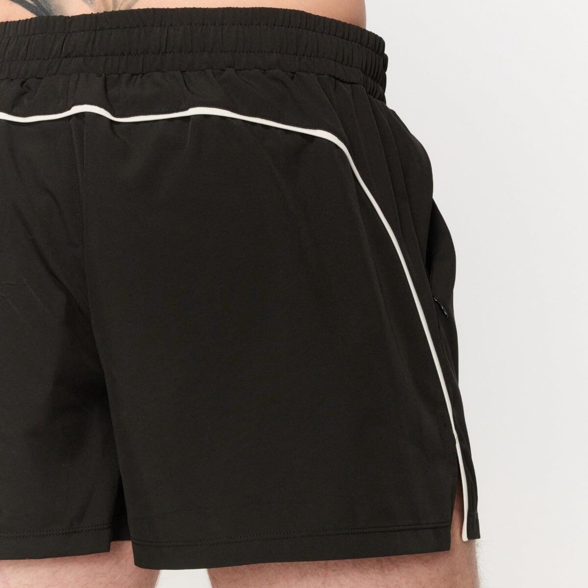 Szorty męskie fitness oversize czarne Varsity