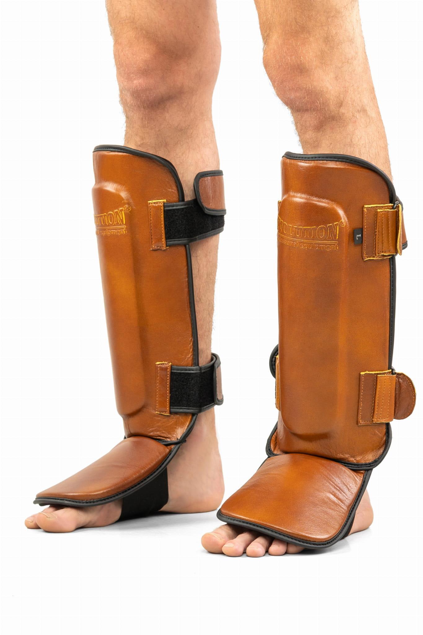 Ochraniacz na goleń skórzany Retro Evolution