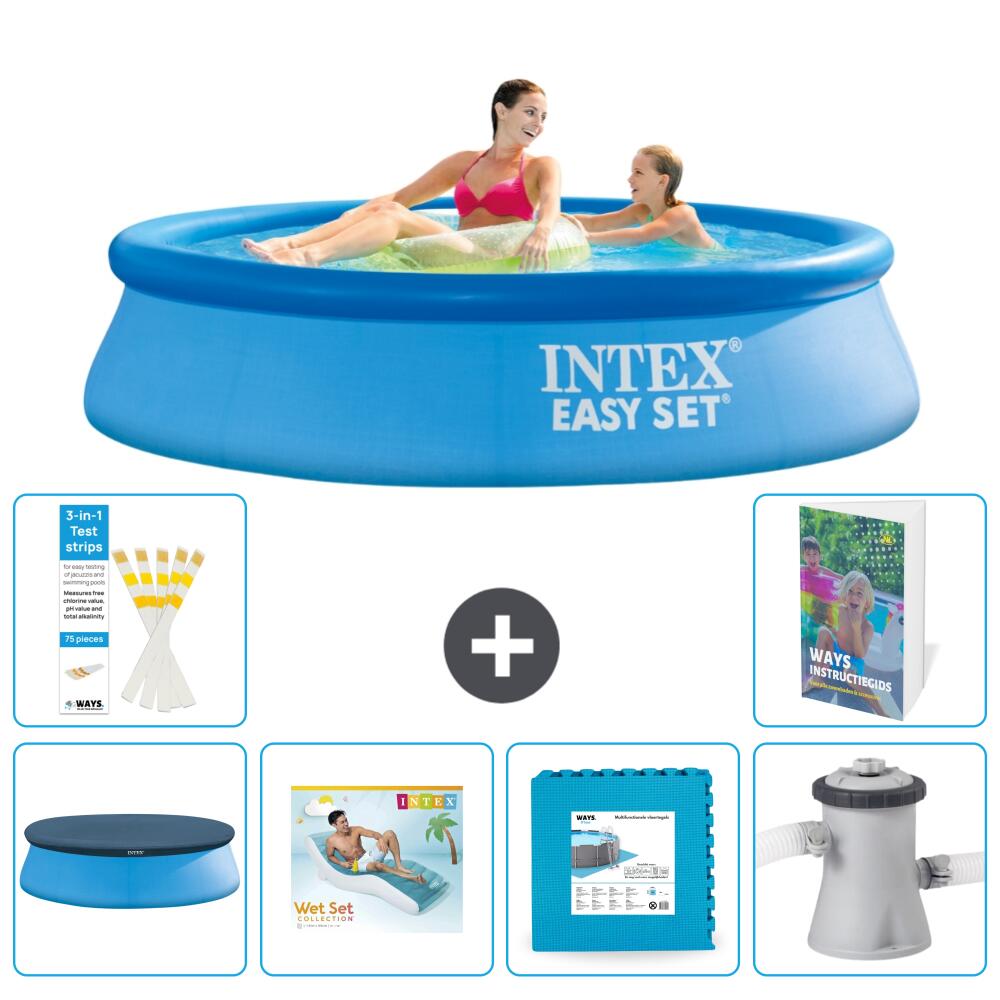 INTEX Basen Easy Set Okrągły - 244x61 cm - 7-częściowy S129