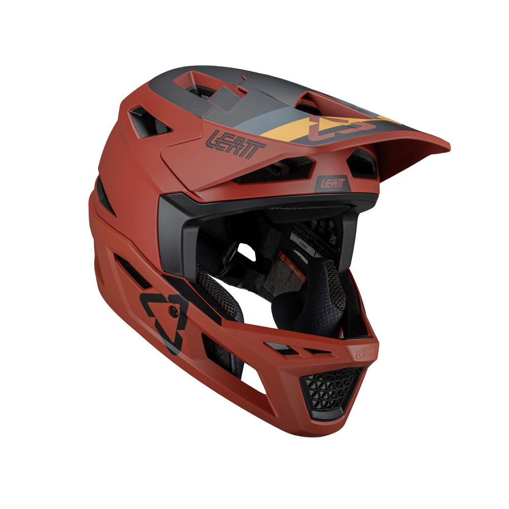 Kask rowerowy Gravity 4.0 męski, wentylowany, certyfikowany DH, czerwony