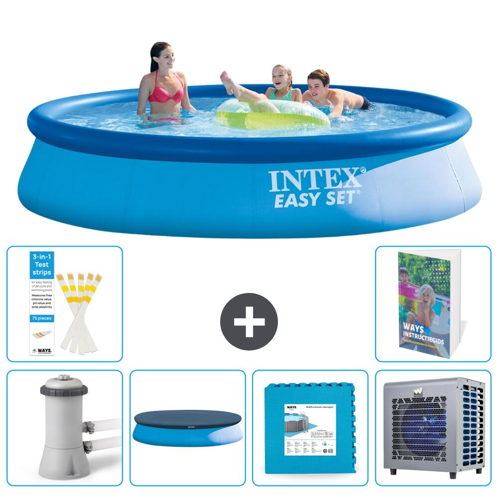 INTEX Basen Easy Set Okrągły - 396x84 cm - 7-częściowy S290
