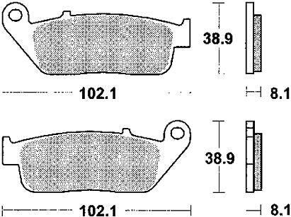 Klocki hamulcowe TRW MCB 598 SV z metalu sinterowanego