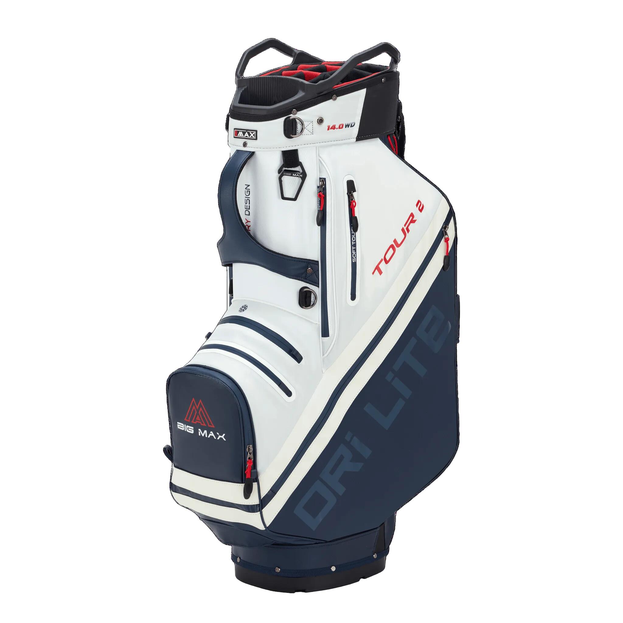 Torba golfowa BIG MAX Dri Lite Tour 2 – góra 10 cali – 14 drożny separator