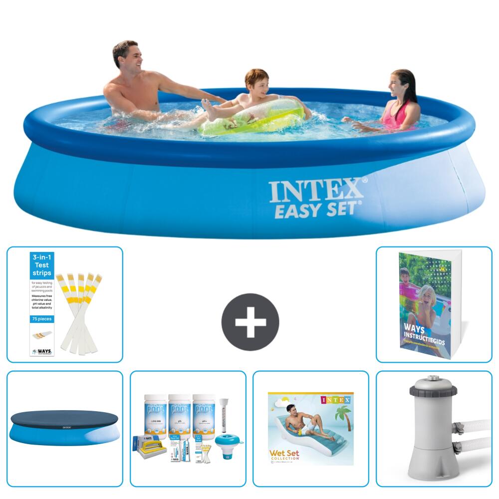 INTEX Basen Easy Set Okrągły - 366x76 cm - 7-częściowy S172