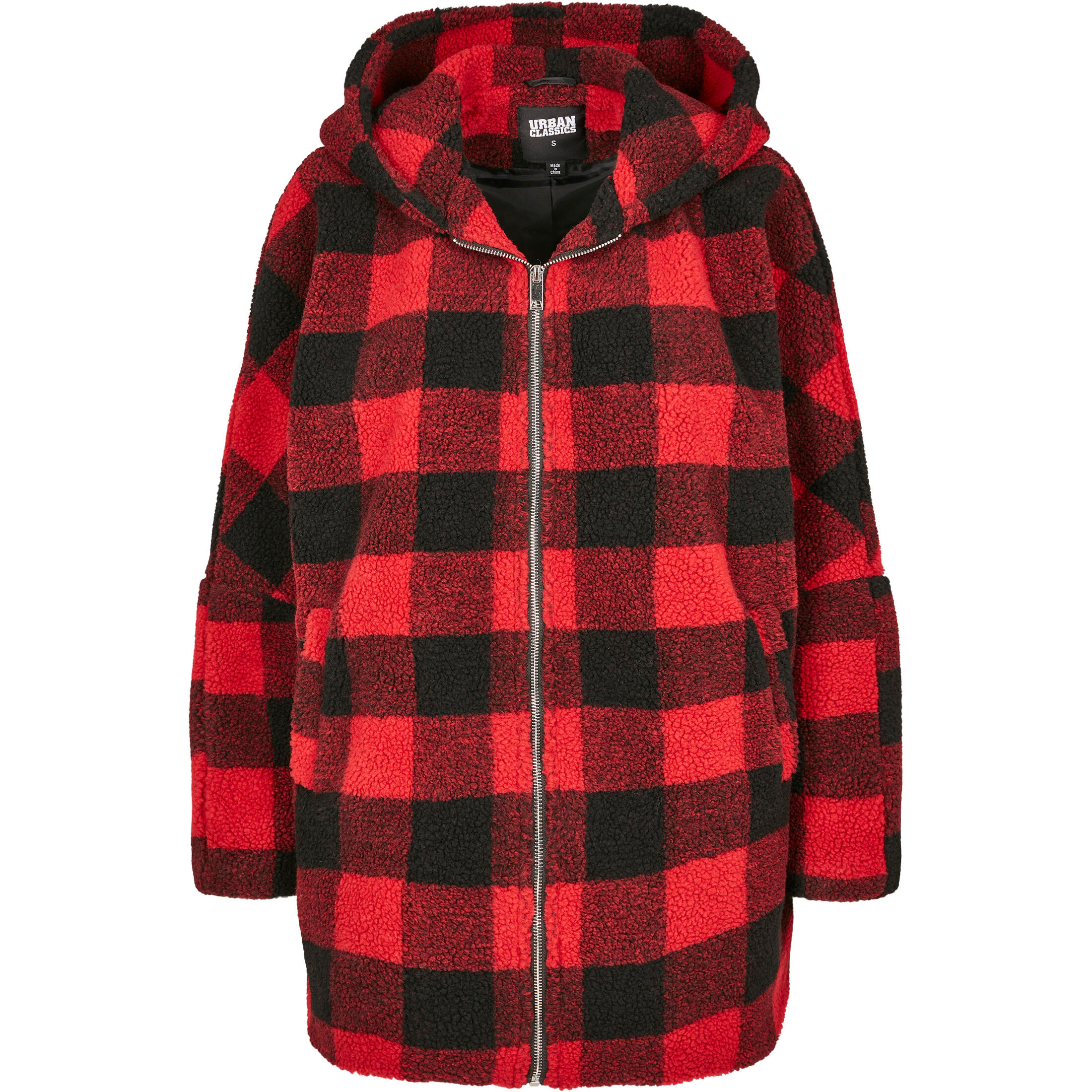 Parka damska w dużych rozmiarach Urban Classic hooded check
