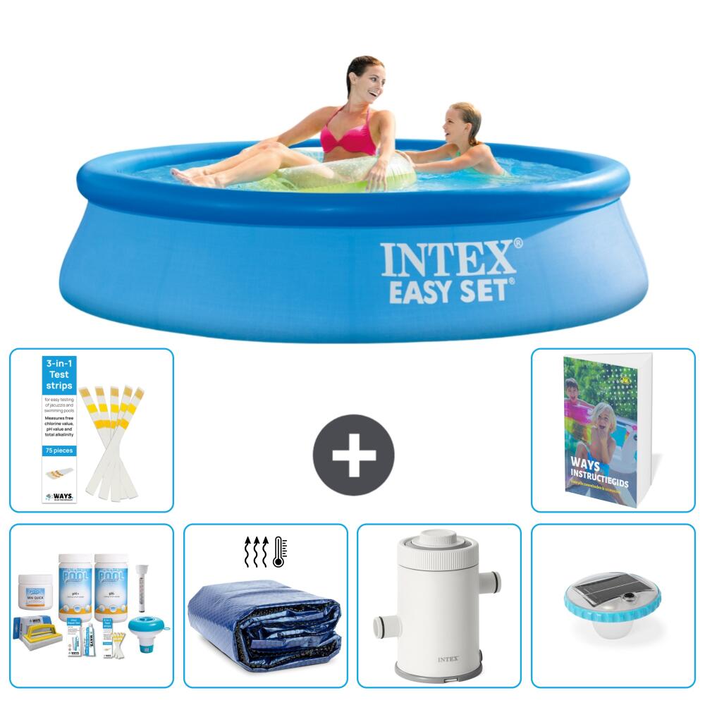 INTEX Basen Easy Set Okrągły - 244x61 cm - 7-częściowy S54