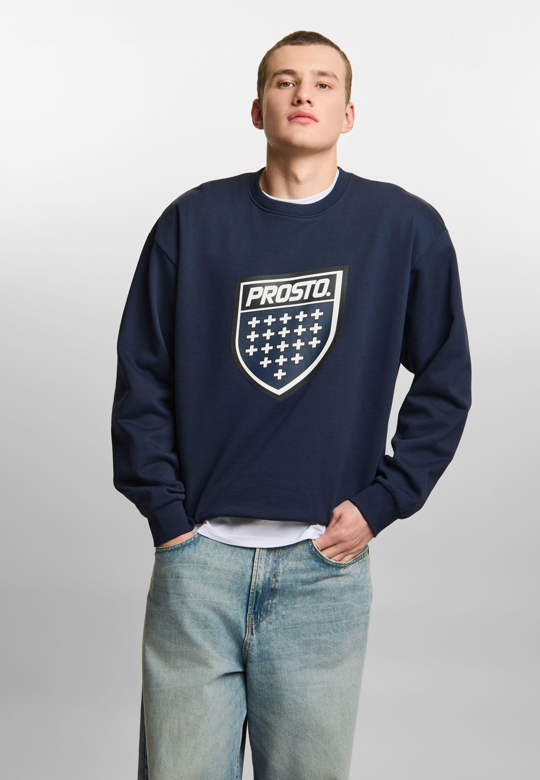 Bluza sportowa męska Prosto Shield Big bez kaptura