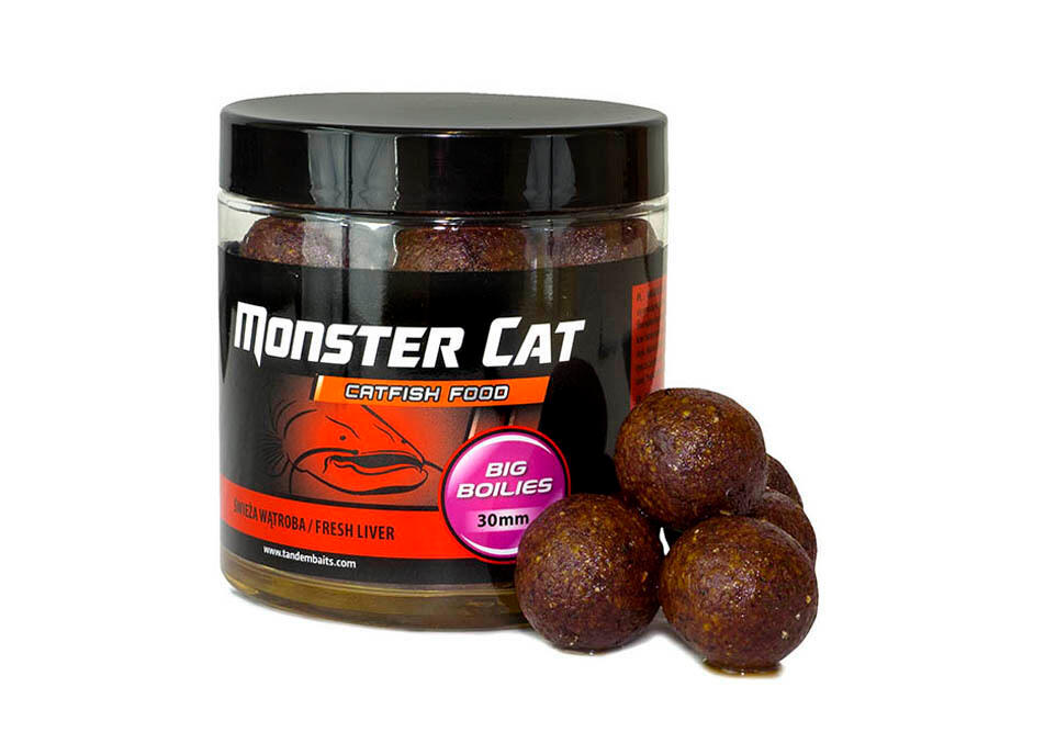 Przynęty sumowe Big Boilies 30mm/330g Świeża Wątroba