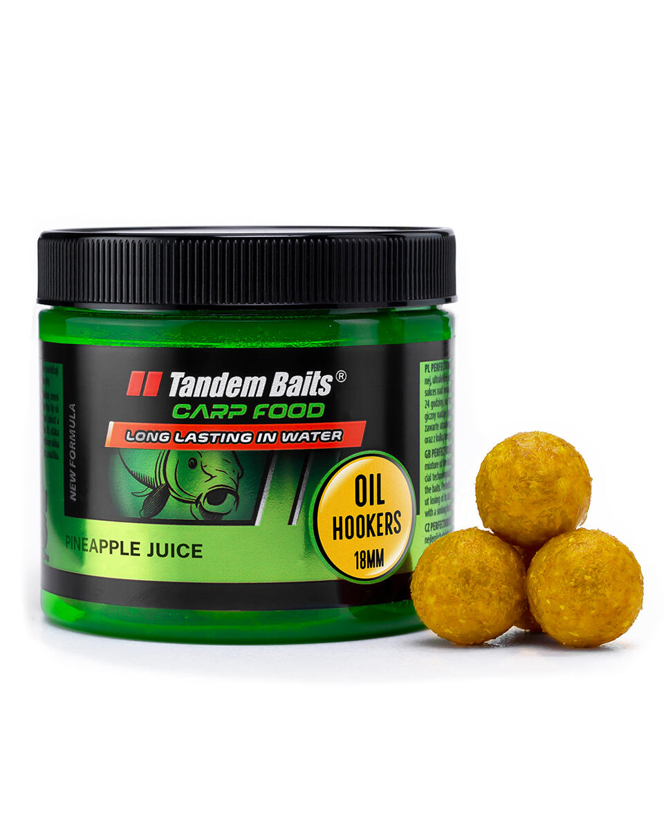 Kulki haczykowe Carp Food Oil Hookers 18mm/120g Ananasowy Sok
