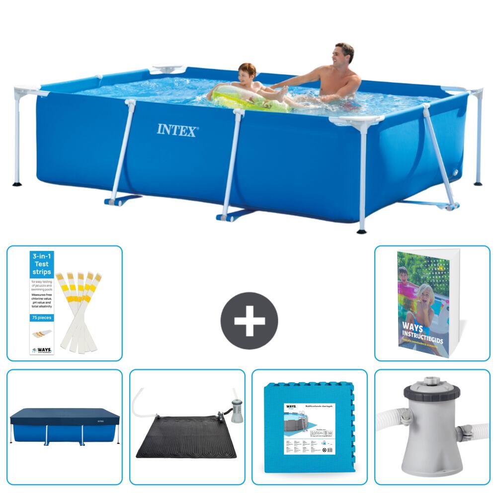 INTEX Basen ze stelażem Prostokątny - 260x160x65 cm - 7-częściowy S99