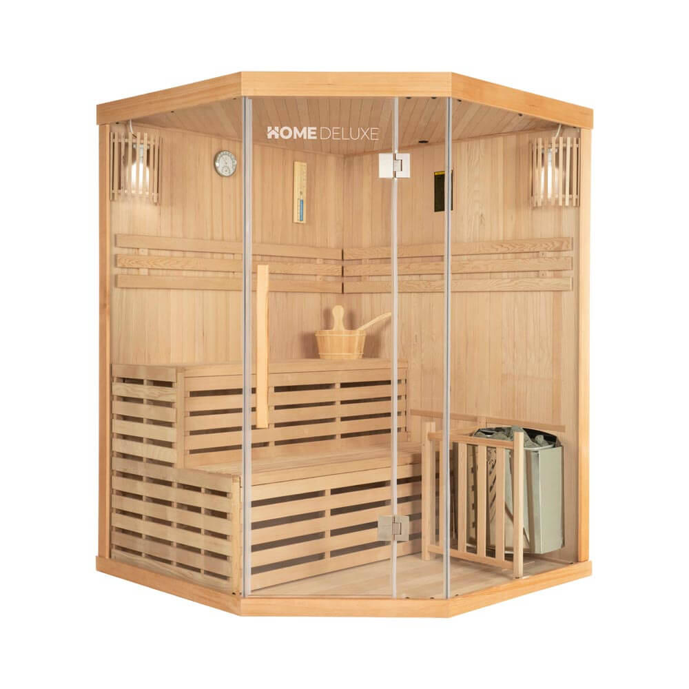 Sauna tradycyjna SKYLINE XL - 150 x 150 cm dla 3 osób