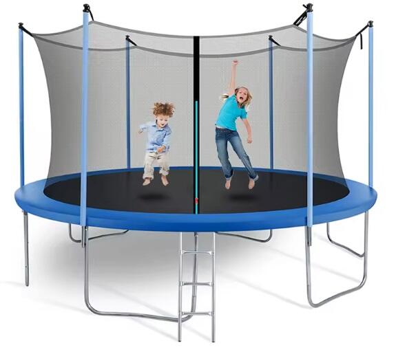 Trampolina ogrodowa 252 cm 8FT Siatka 180 CM Drabinka