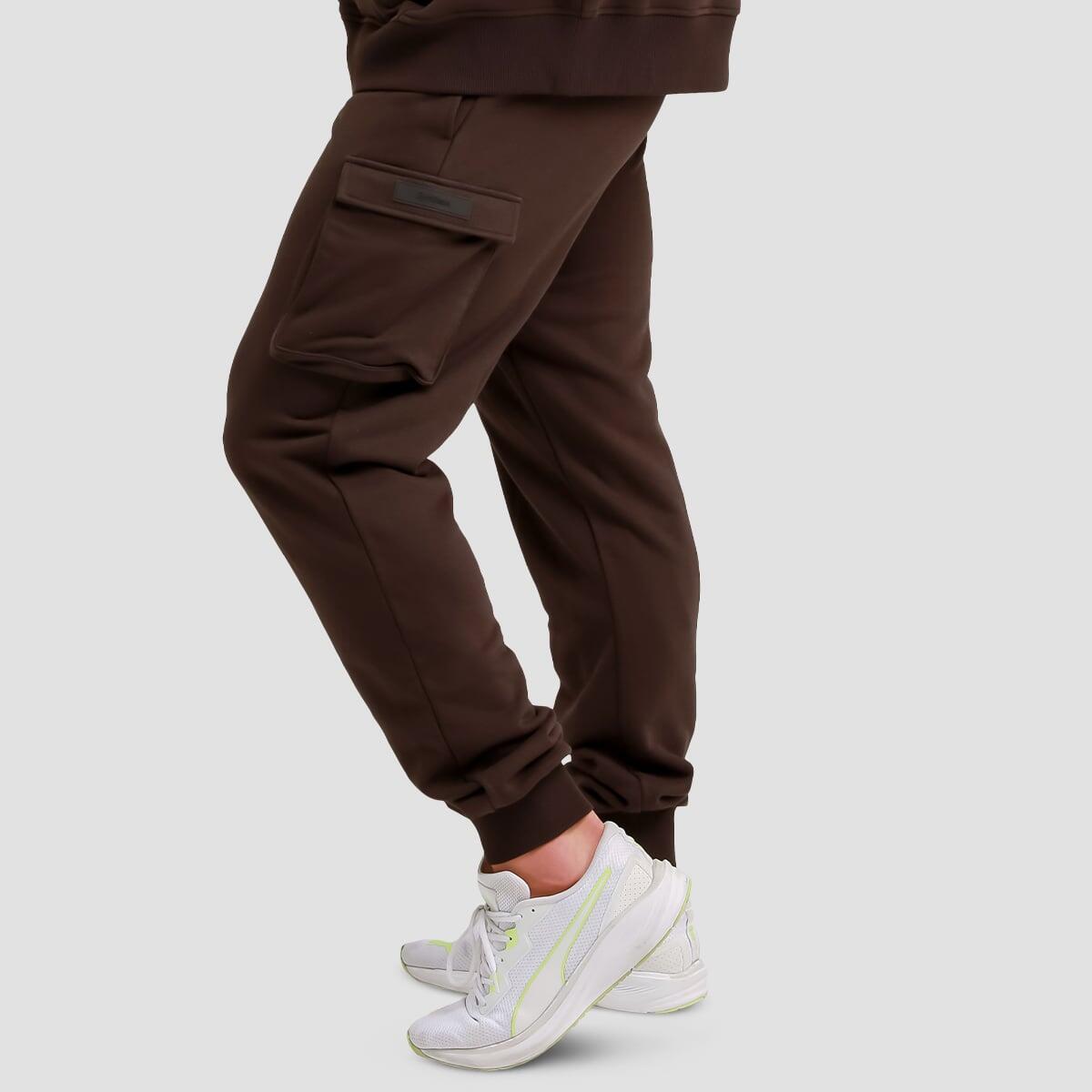 Joggery męskie fitness cargo regular Utility Brown