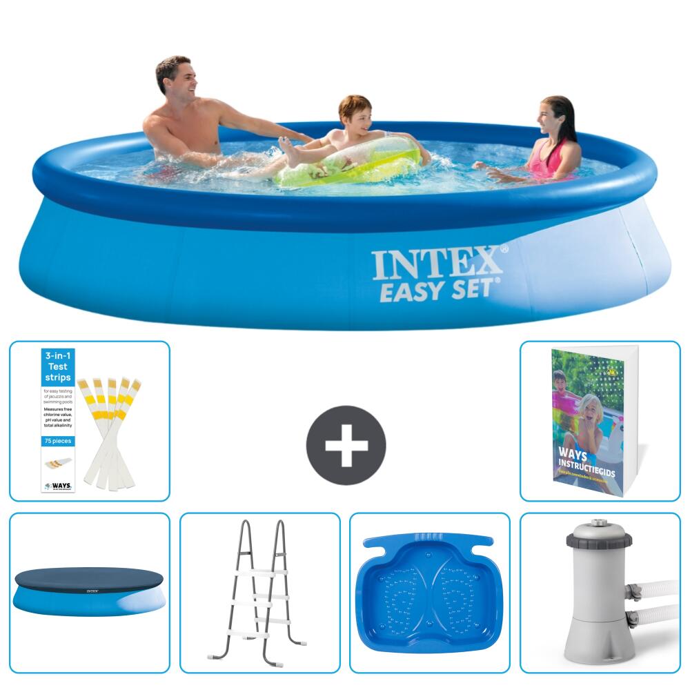 INTEX Basen Easy Set Okrągły - 366x76 cm - 7-częściowy S140
