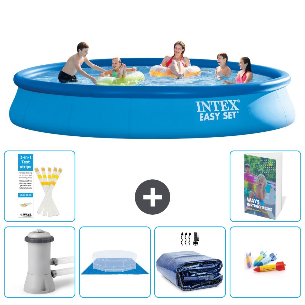 INTEX Basen Easy Set Okrągły - 457x84 cm - 7-częściowy S220