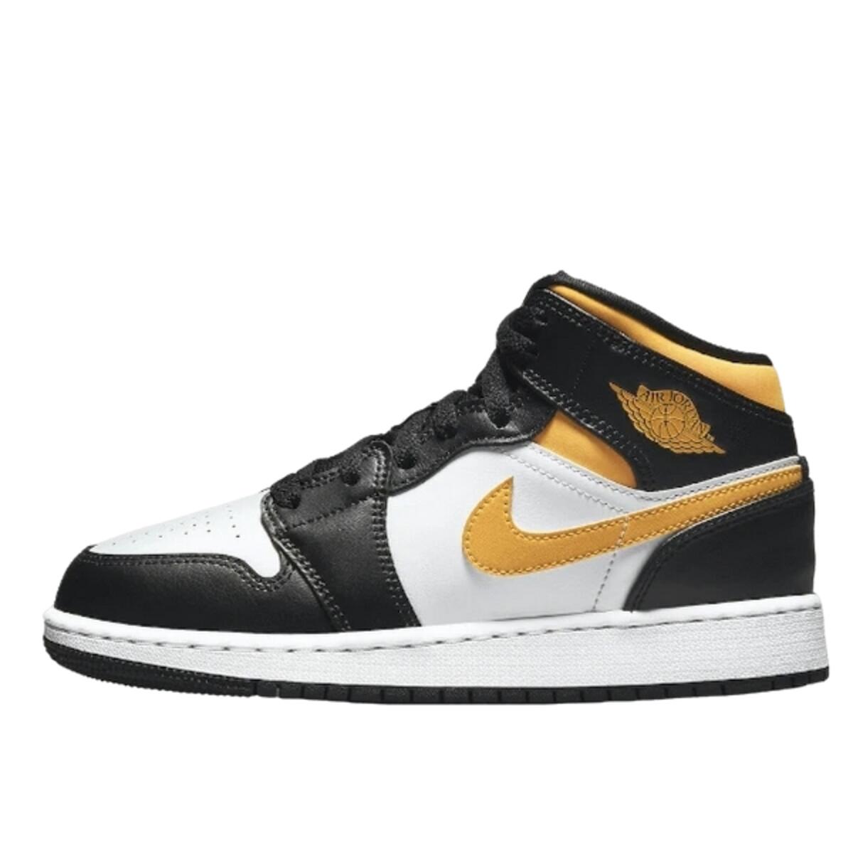 Buty do chodzenia dla dorosłych Air Jordan 1 Mid White Pollen Black