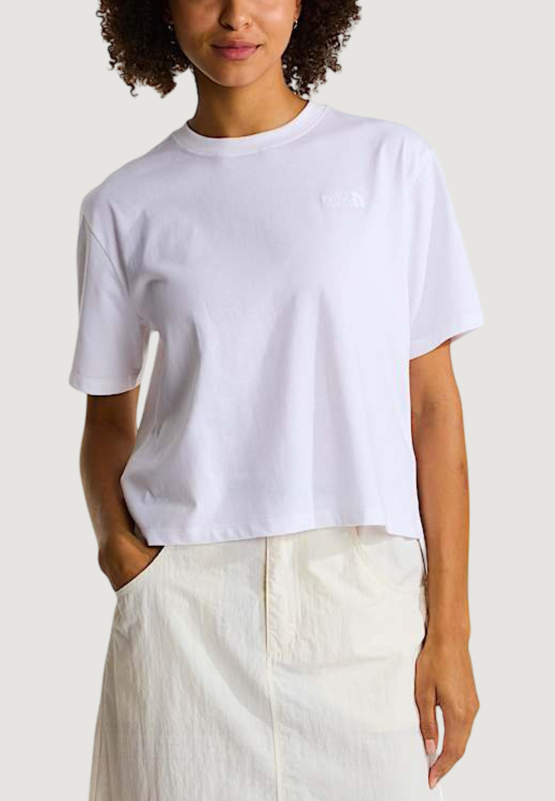 Koszulka crop top Kobieta THE NORTH FACE W EVOLUTION SIMPLE DOME CROP RLX SS TEE
