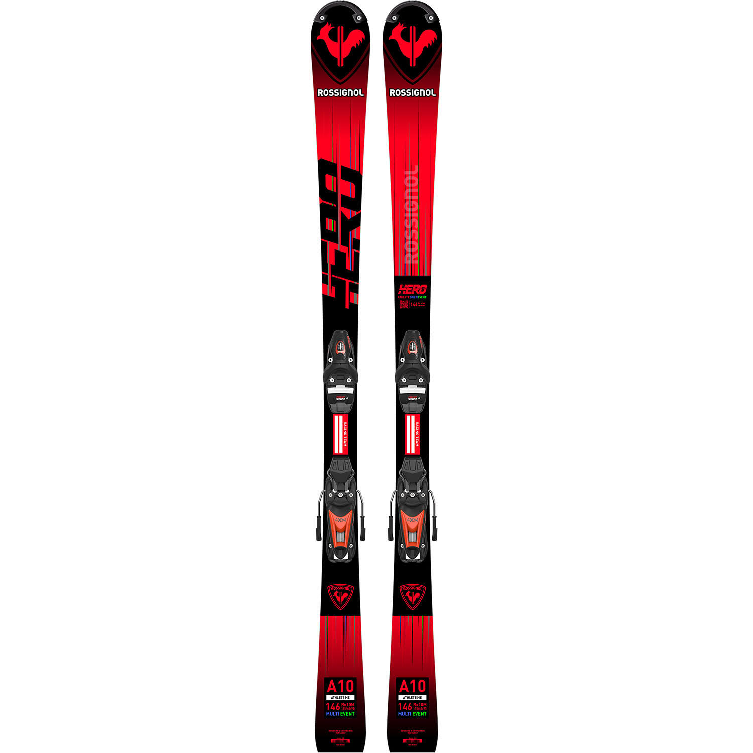 Narty sportowe dziecięce ROSSIGNOL HERO MULTIEVENT + wiązanie LOOK NX7 GRIP WALK