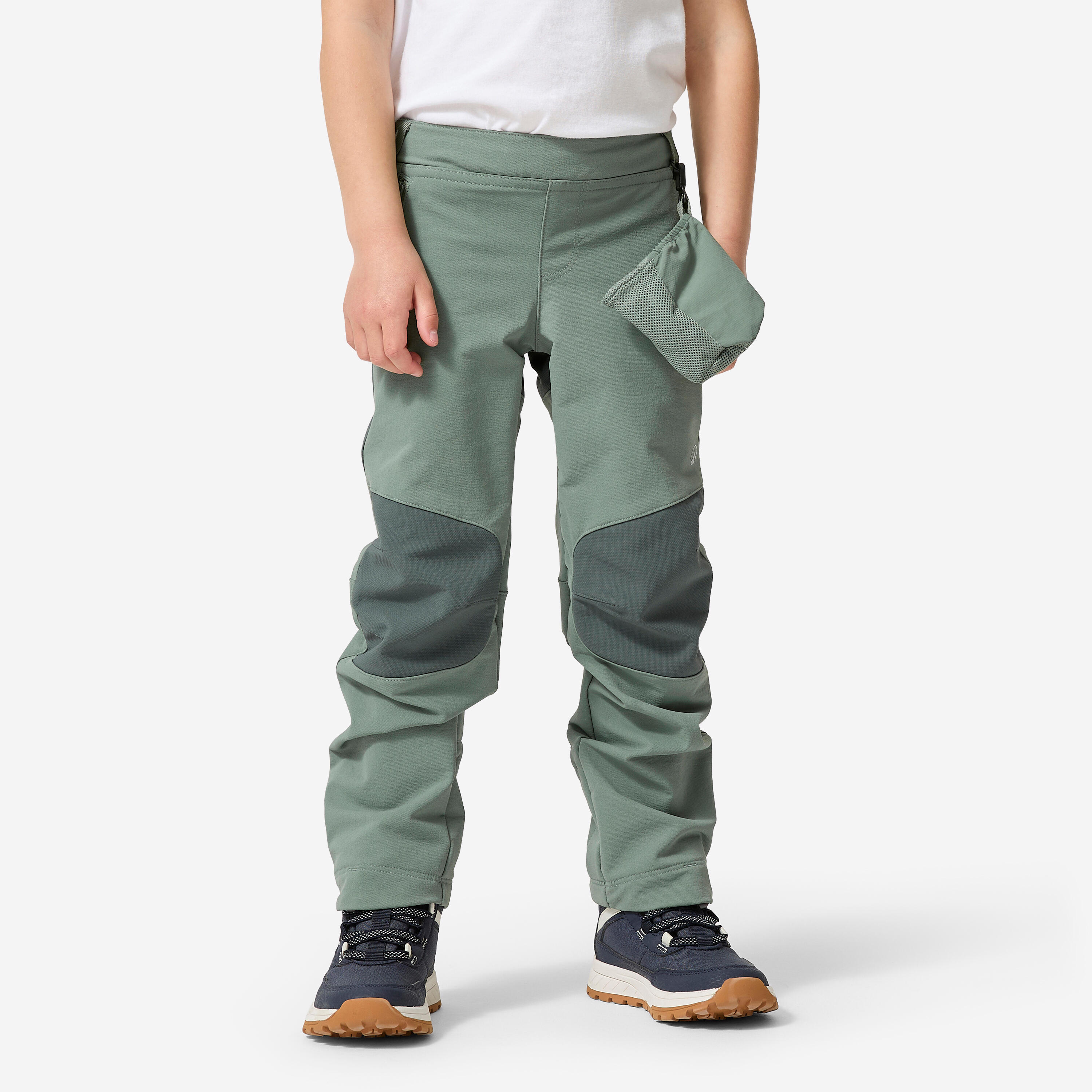 Spodnie softshell turystyczne dla dzieci Quechua MH900