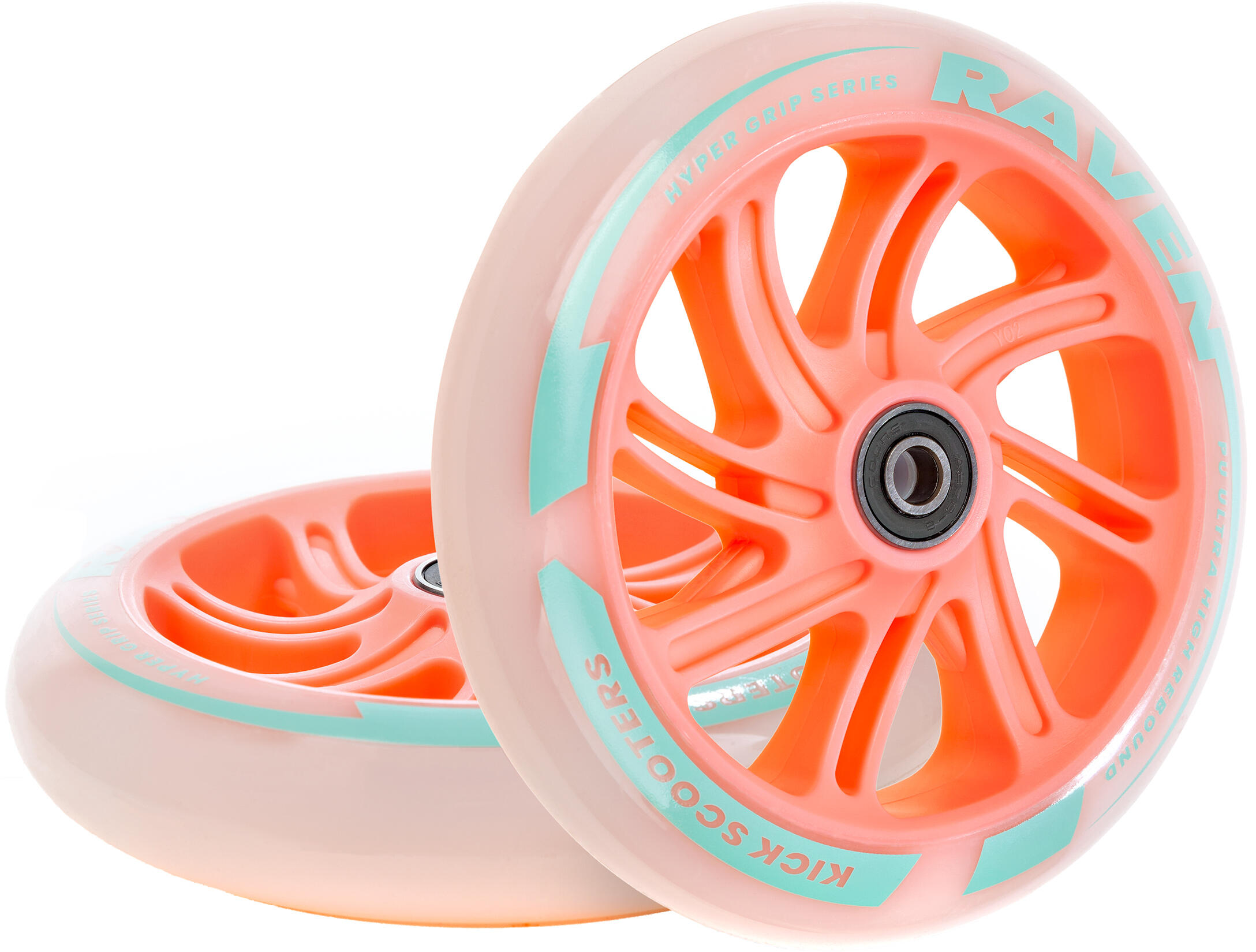Kółka do hulajnogi Raven Alice 145mm 2szt LED łożyska Abec-9