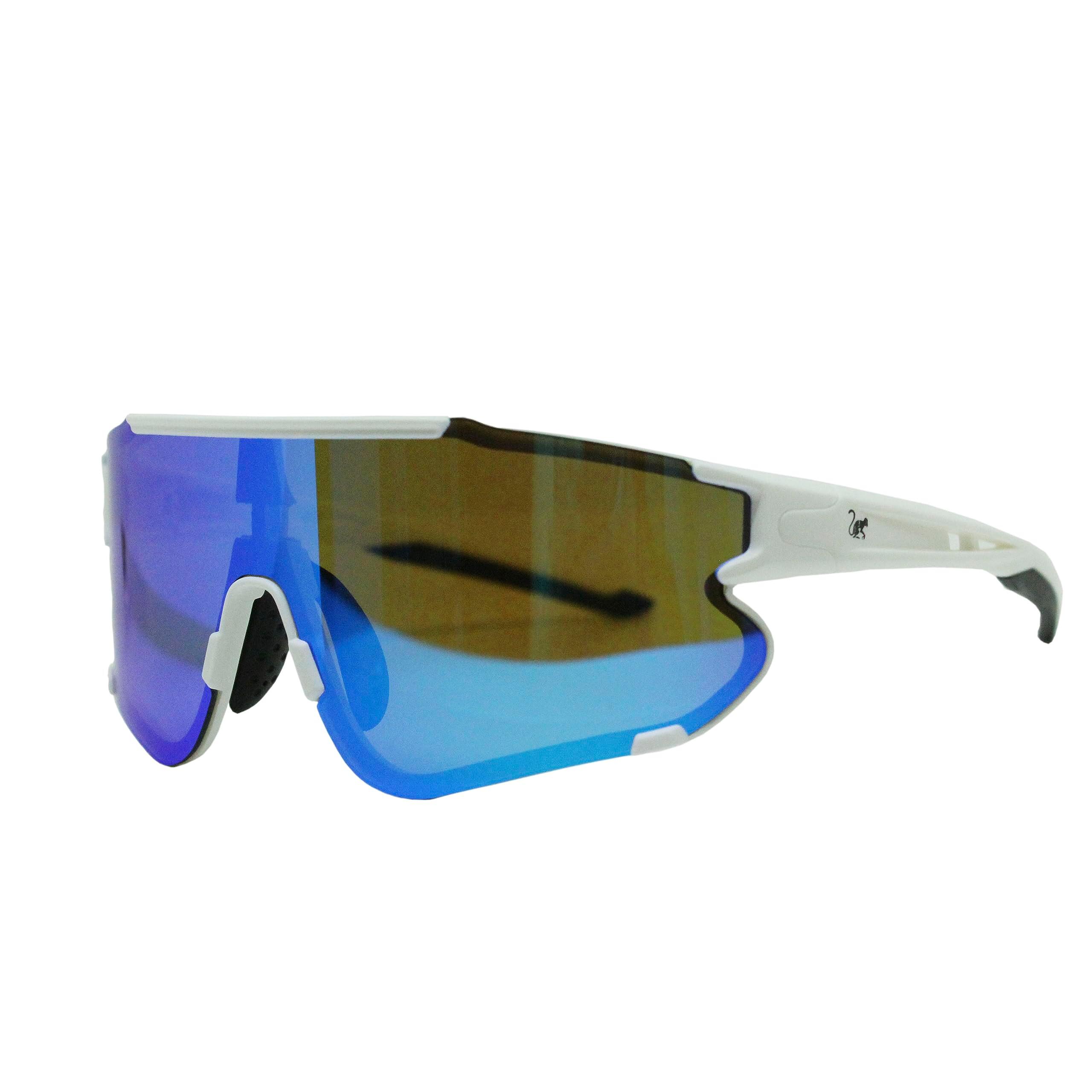 Sportowe okulary przeciwsłoneczne unisex – Ochrona UV400 / TR90 (Niebieskie)