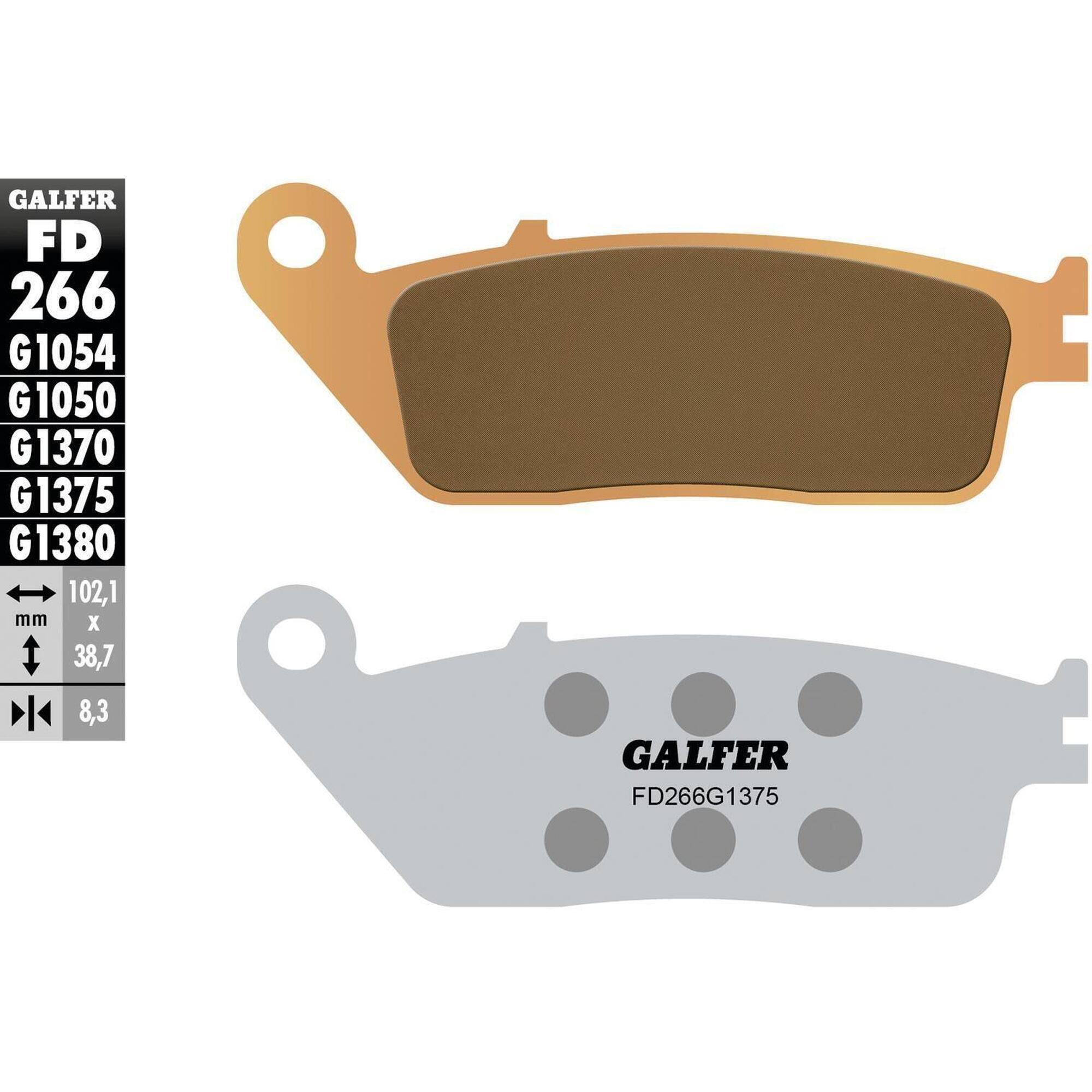 Klocki hamulcowe GALFER FD266 (G1375) sintermetal