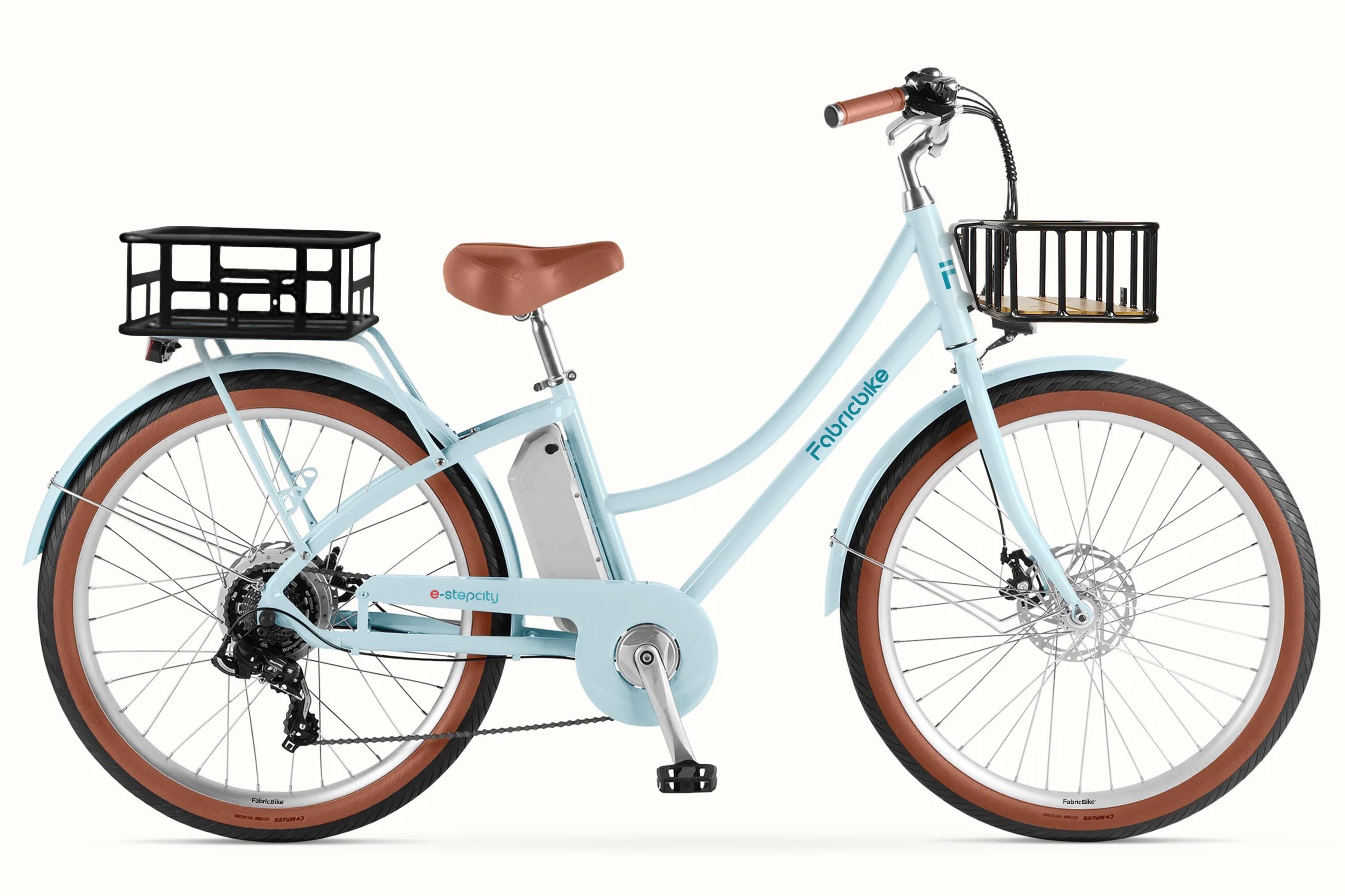 Rower elektryczny E-Stepcity – 250 W, 36 V, zasięg 60 km, Shimano 7B. Blue Plus