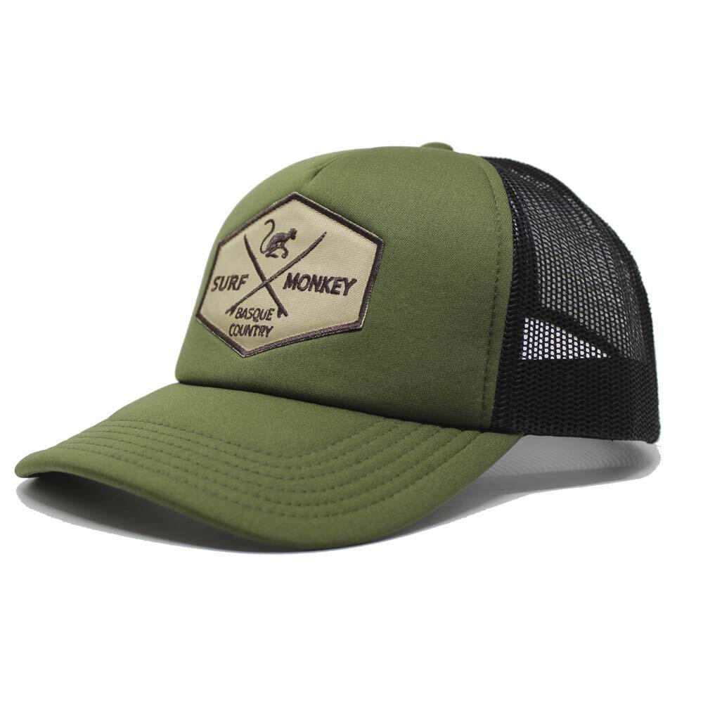 Czapka Trucker - Wyściełana / Rozmiar uniwersalny (Oliwkowy/Czarny)