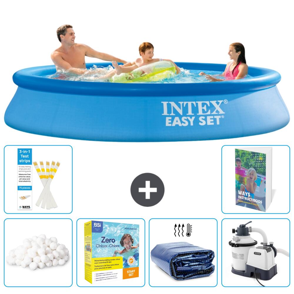 INTEX Basen Easy Set Okrągły - 305x61 cm - 7-częściowy S75
