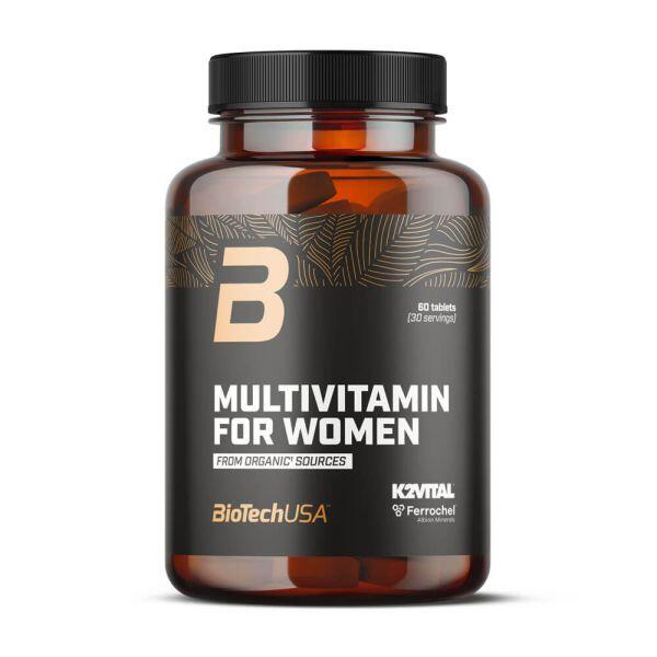 Multiwitamina dla kobiet (organiczna) – 60 tabletek Biotech USA