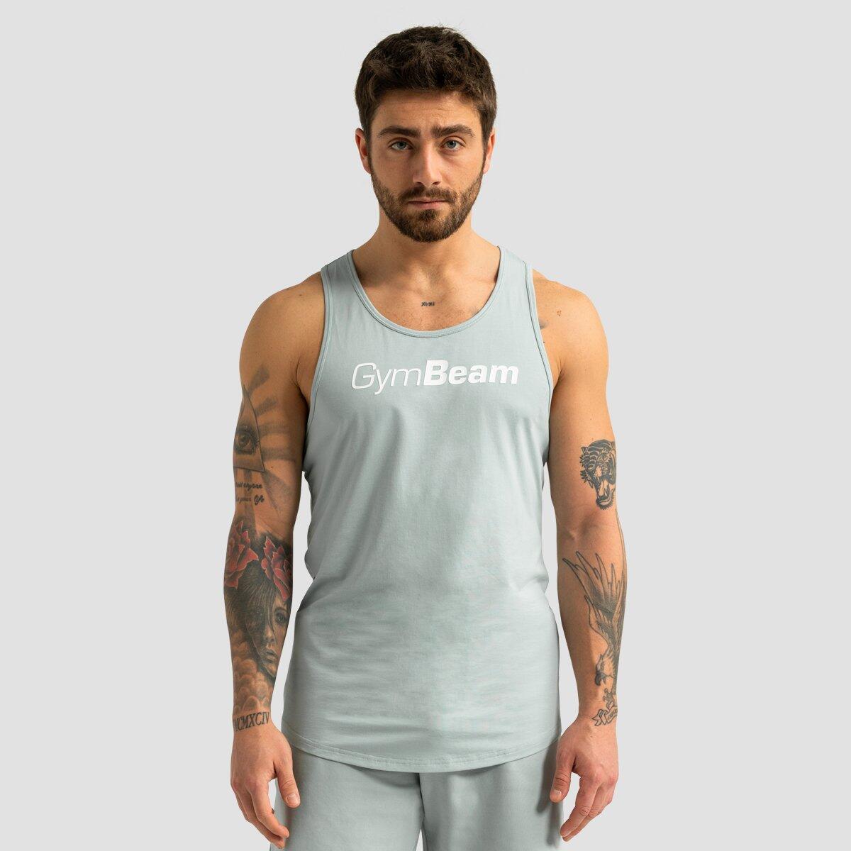 Top męski fitness bez rękawów eukaliptusowy Limitless